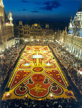 Floral carpet