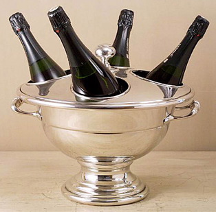 Multiple champagne bottle chiller Multiple champagne bottle chiller