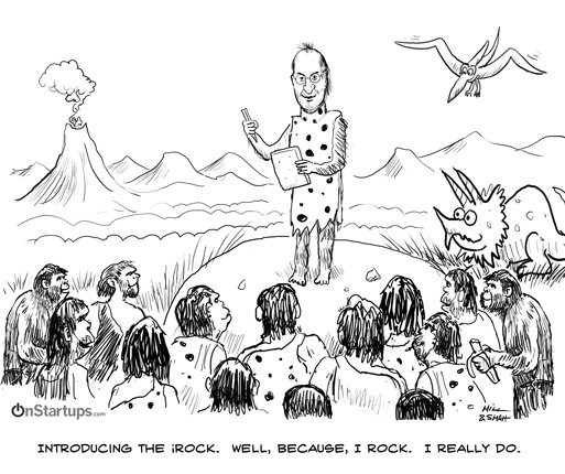 Steve Jobs launching the iRock